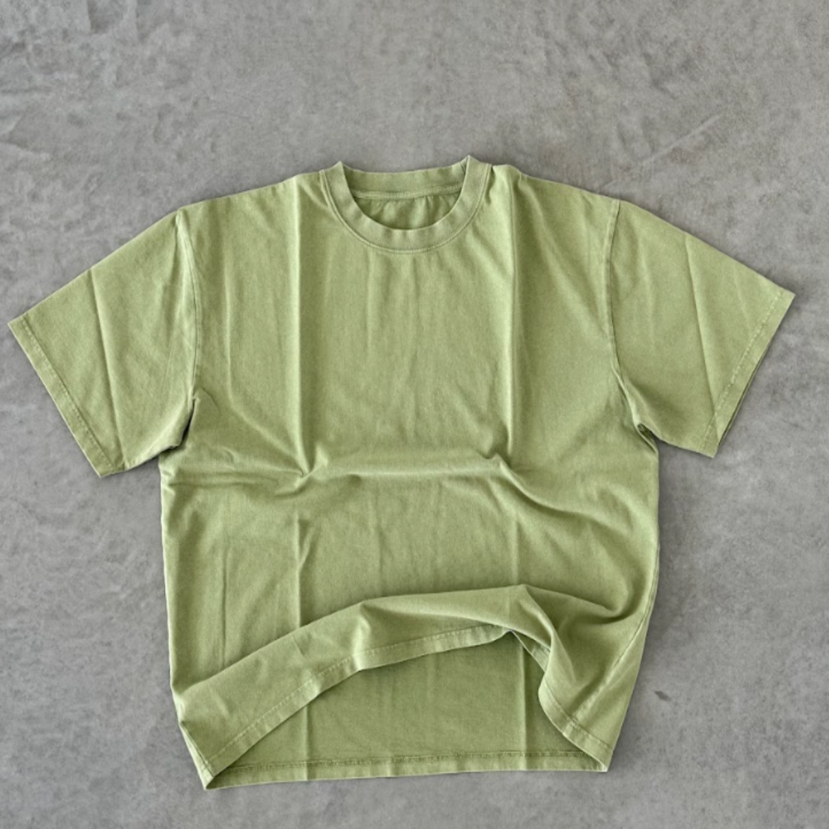 GREEN BOXY TEE