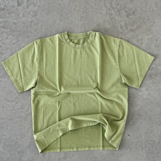 GREEN BOXY TEE